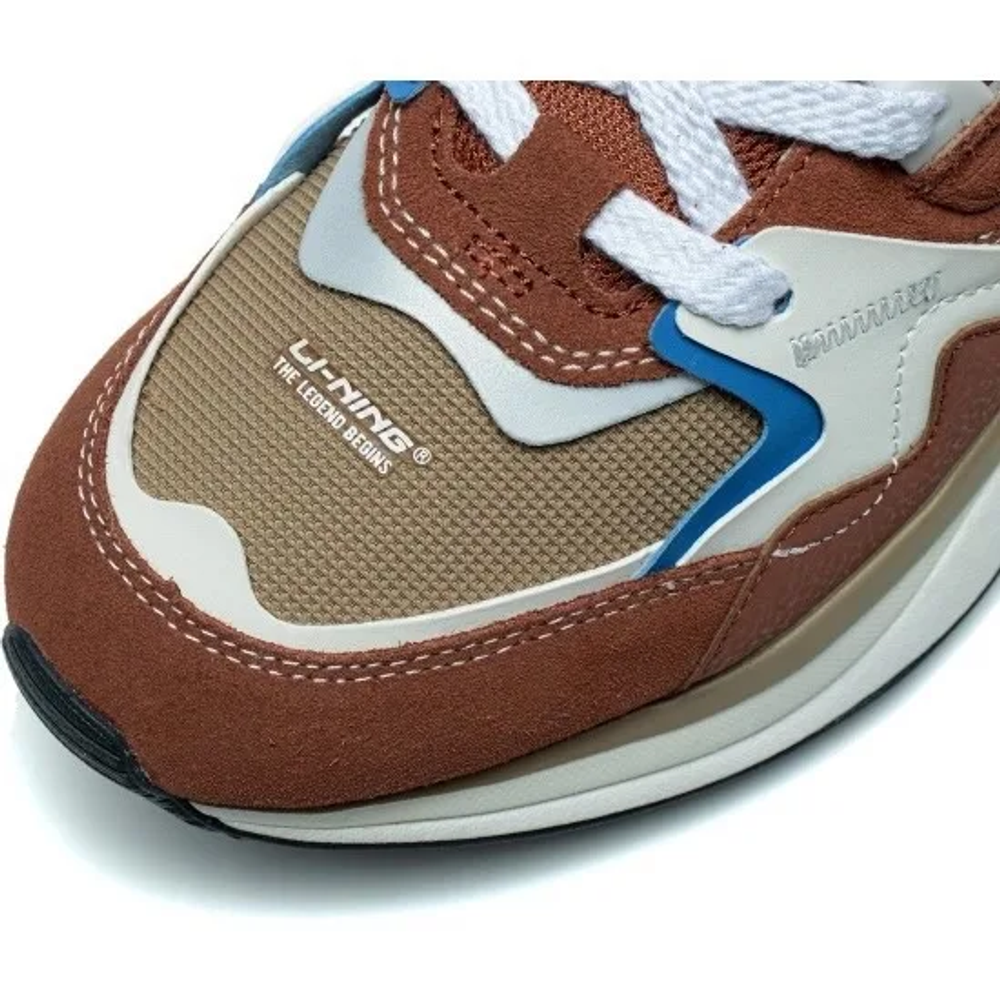 AGCT017-4 Полуботинки Мужские MOMENT V2 Коричневый/Белый LI-NING