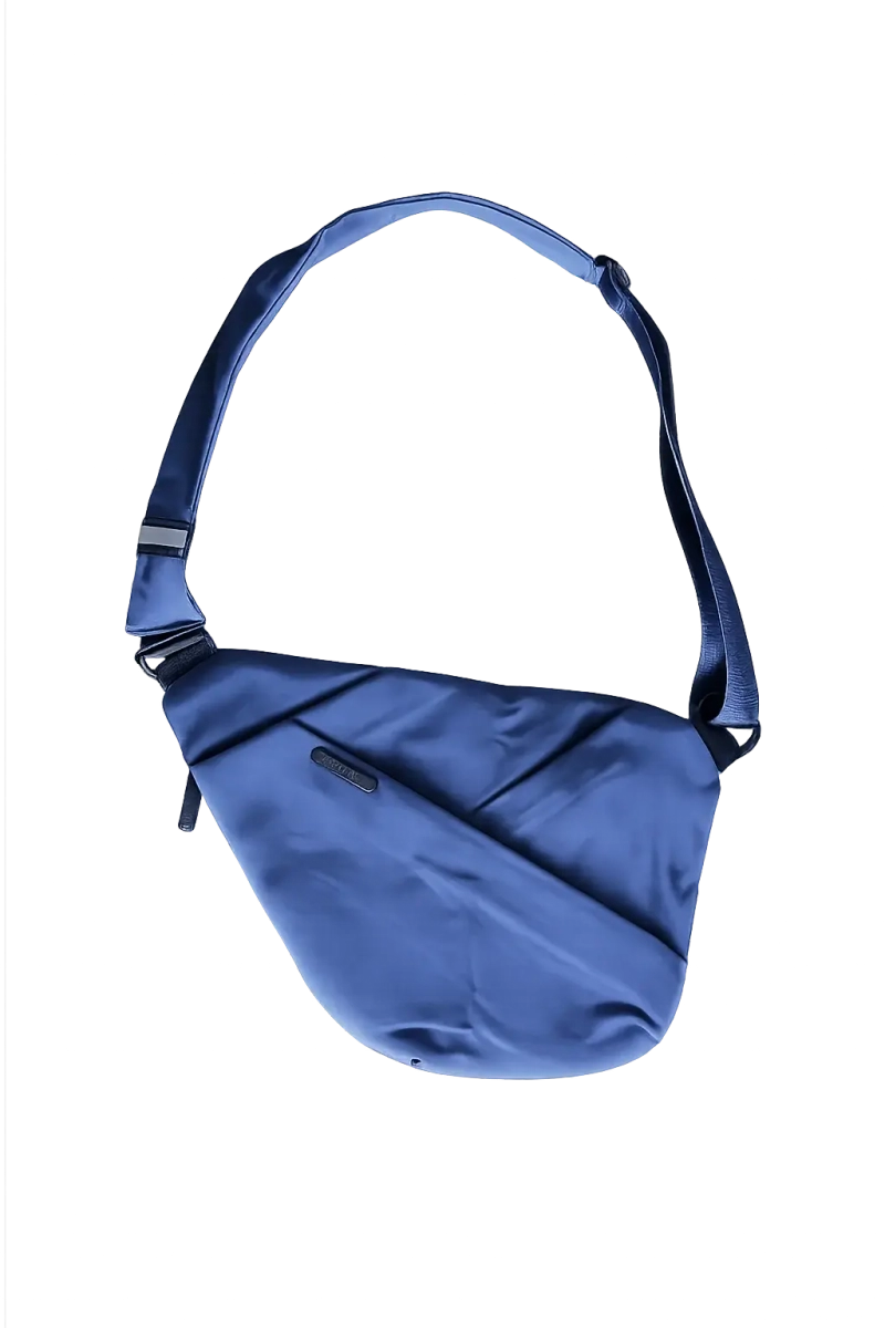 Сумка через плечо текстильная QOZA, синяя