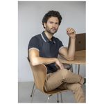 Amarago Мужское поло с коротким рукавом и контрастной отделкой