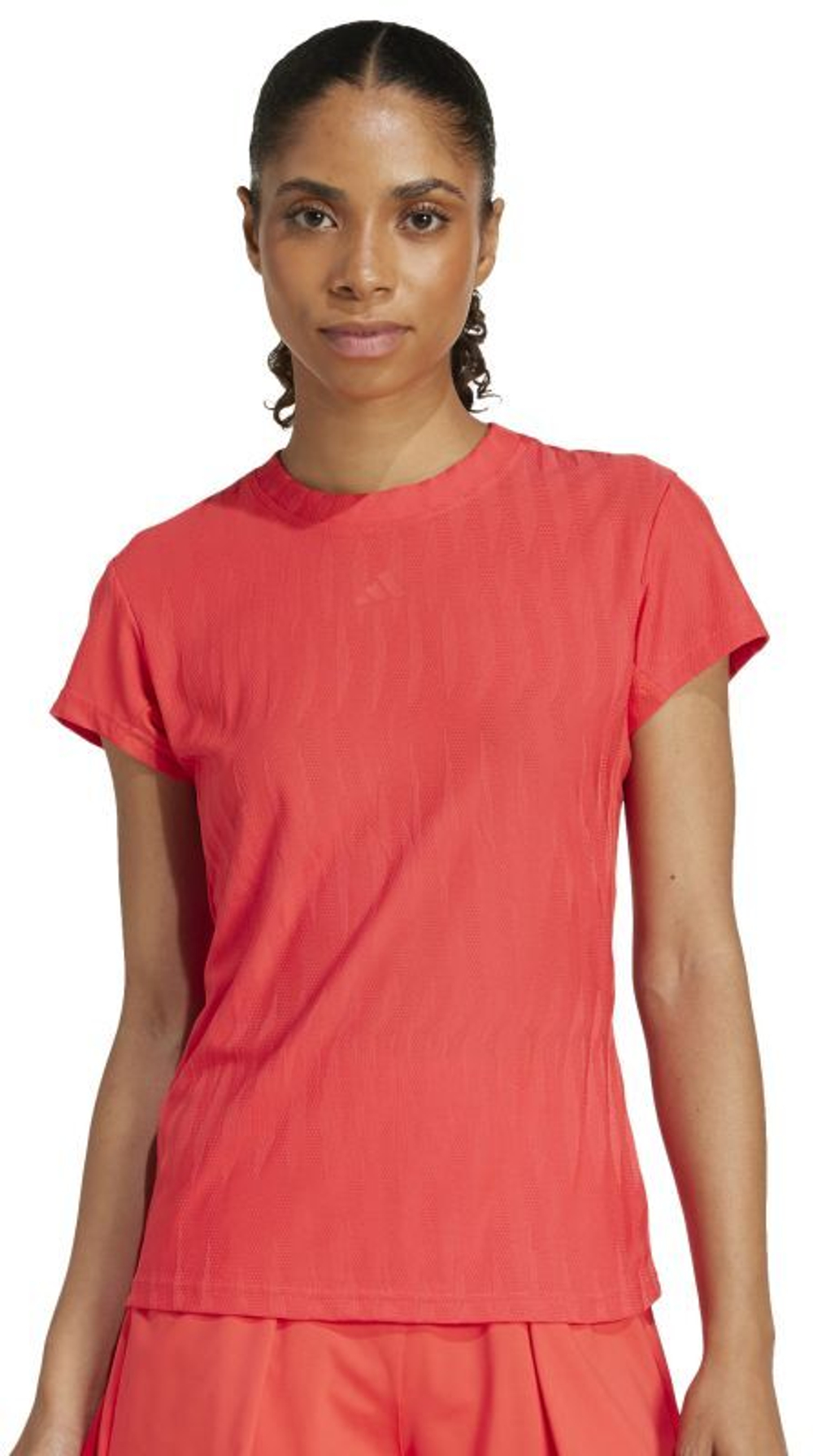 Женская теннисная футболка Adidas Climacool Freelift - красный