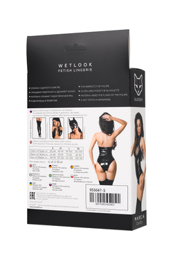 Glossy Marcia - Боди из материала Wetlook, S