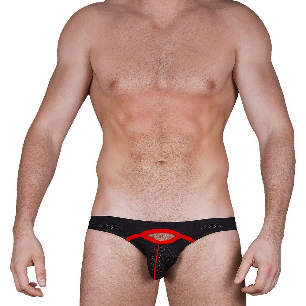 Мужские трусы слипы черные Sesmik Active light