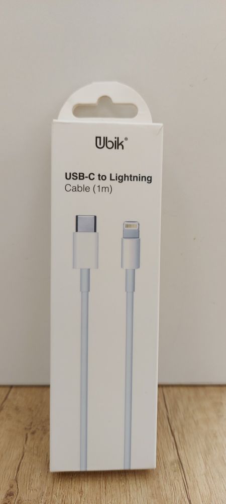 USB cable Type-C/Lightning 1m Ubik 2.0A white