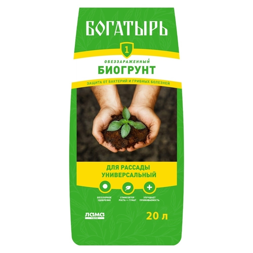 Грунт Богатырь д/рассады 20л (Лама Торф)