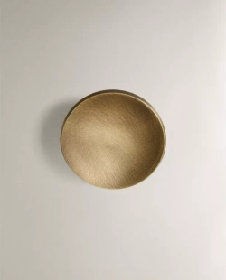 ZARA HOME НАБОР КРУГЛЫХ МЕБЕЛЬНЫХ РУЧЕК ИЗ ЛАТУНИ (2 ШТ.), ЗОЛОТИСТЫЙ