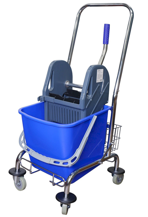 Тележка уборочная Optiline, 23 литра, 1-ведерная, с отжимом