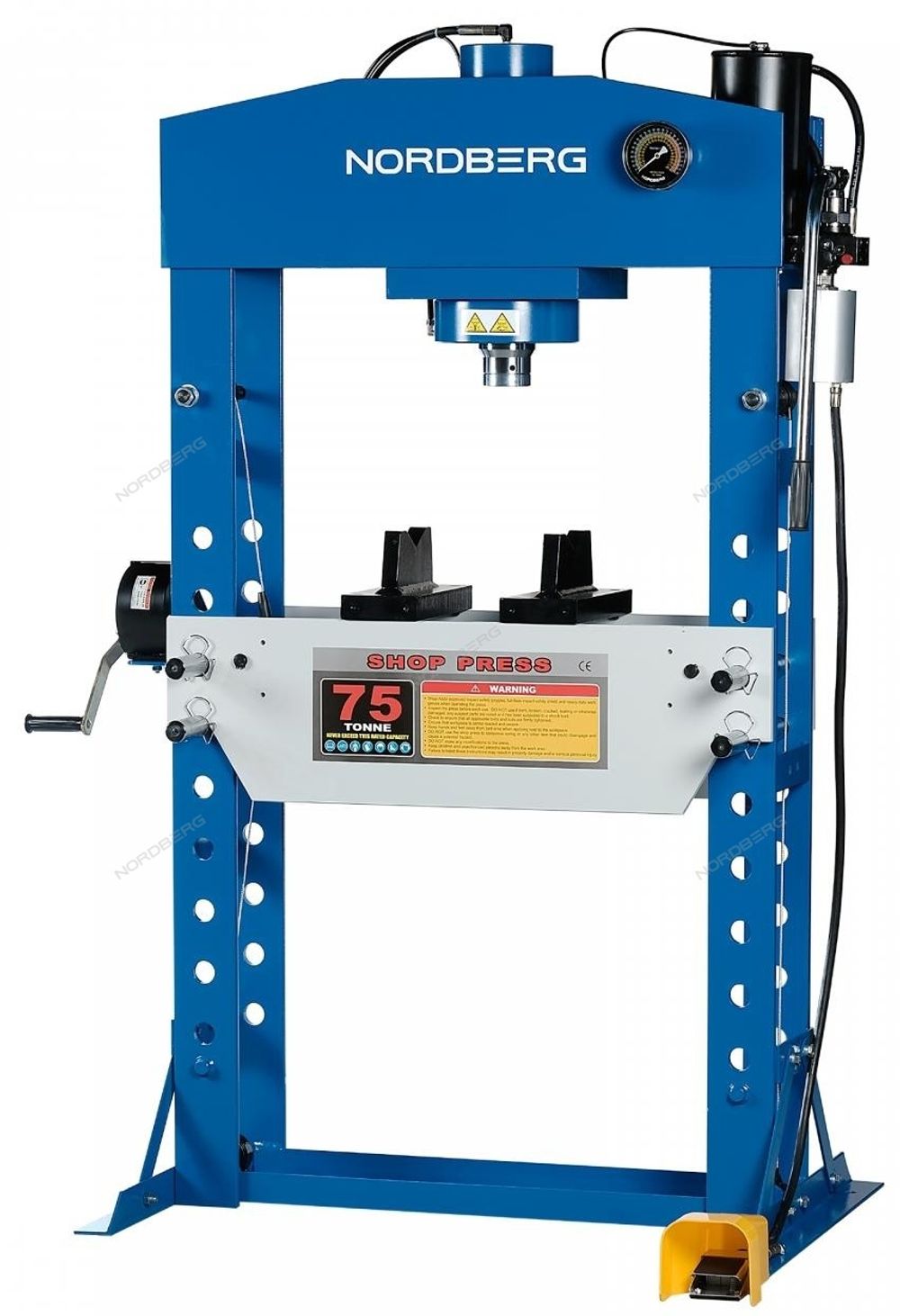 NORDBERG (N3675A) Гидравлический пресс, 75 т, пневмоуправление