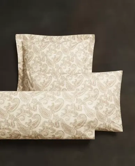 ZARA HOME НАВОЛОЧКА С ПРИНТОМ ПЕЙСЛИ, ЭКРЮ