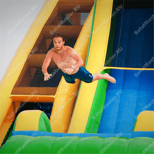 Надувная водная горка «Большой трамплин» 15*8*9 м