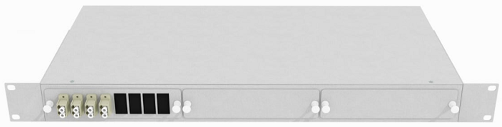 Кросс оптический стоечный  TopLAN КРС-Top-1U-08LC/U-OM2-GY