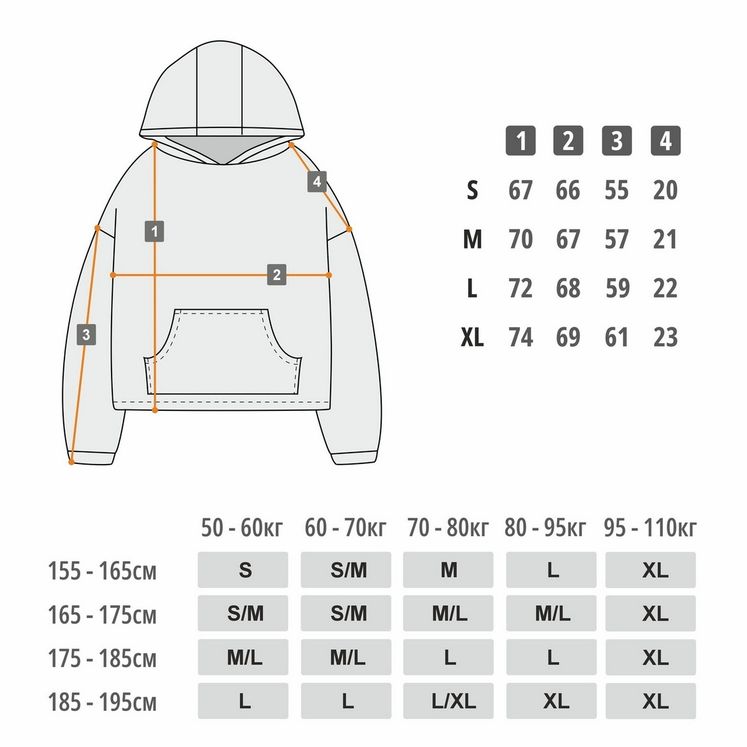 Худи UNIFORM New Fleece Locals, серый