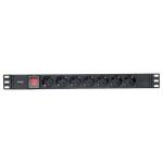 Блок розеток 19", 7 розеток EKF TRP-HPD-LS-10A-7SH-C14