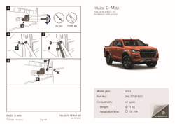 Амортизатор багажника Rival для Isuzu D-Max III поколение 2021-н.в., 1 шт., 2AB.ST.9102.1