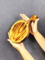 Менажница деревянная для подачи, сервировки "Гамбургер"