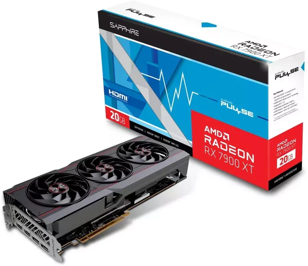 Видеокарта Sapphire PULSE AMD Radeon RX 7900 XT 20G GDDR6 (11323-02-20G) RTL