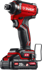 Винтоверт аккумуляторный ЗУБР ВБУ-180-21 20 В, 180 Н·м, 1 АКБ LMS (2 А·ч), бесщеточный удар