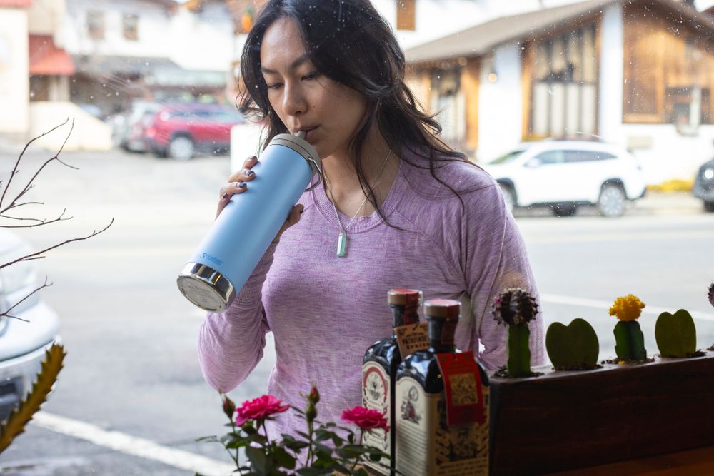 Термокружка Klean Kanteen TKWide Twist Cap 20oz (592 мл) Clear Sky