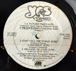 Винтажная виниловая пластинка LP Yes Tormato (USA 1978) Future Times