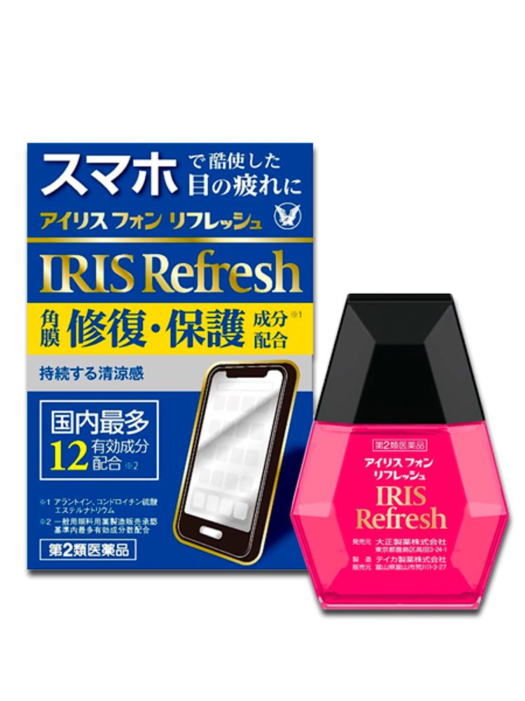 Iris Refresh глазные капли для длительной работы за  компьютером, ноутбуком, планшетом, телефоном.