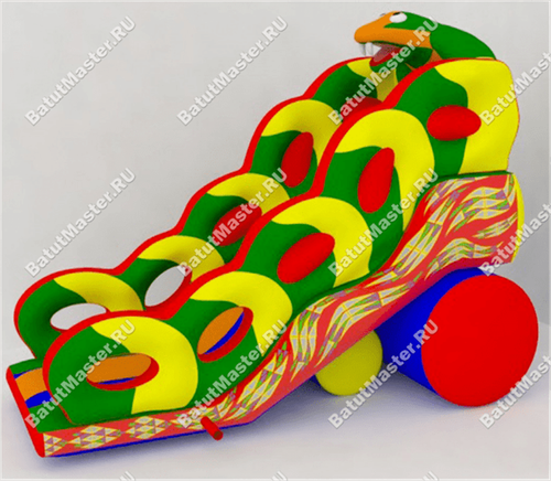 Надувной батут-горка "Кобра"
