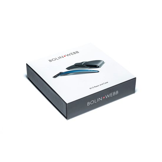 Набор Bolin Webb R1, бритва R1-S синяя, дорожный чехол