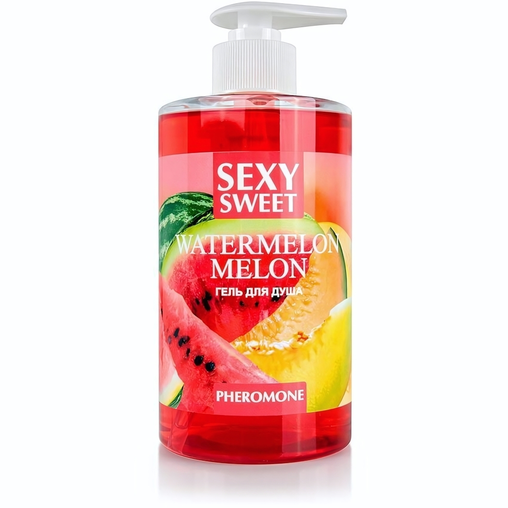 Гель для душа Sexy Sweet Watermelon&Melon с ароматом арбуза, дыни и феромонами - 430 мл.