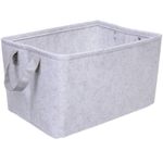 Корзина для хранения войлок 39*27*23 светло-серая