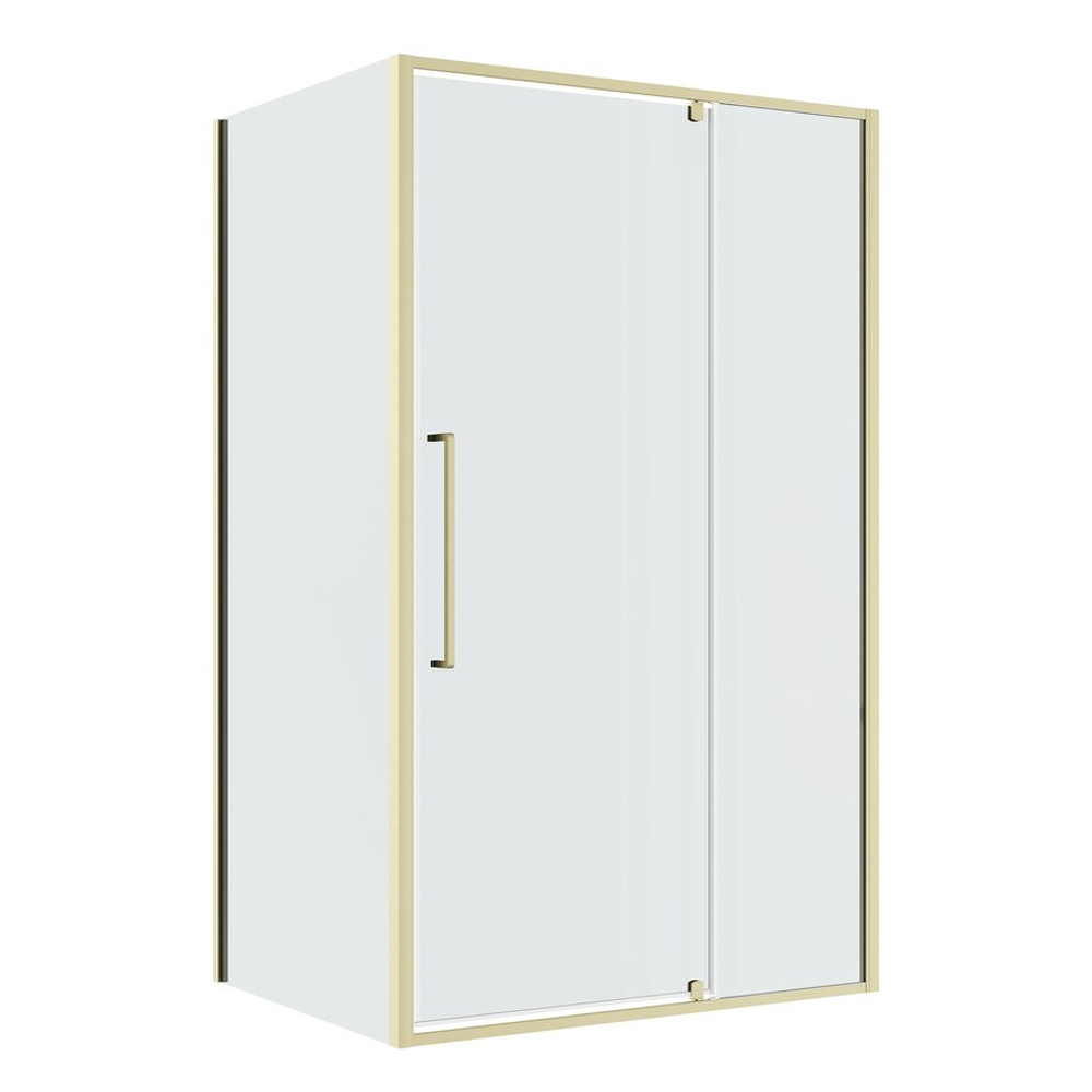 Душевое ограждение Niagara Nova NG-45-12ASG-A100SG-34 (120х100х195) прямоугольник,распашная,золото сатин,стекло прозрачное,2 места