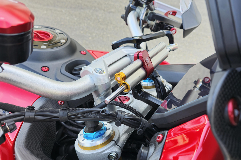 CNC Racing Комплект крепления рулевого демпфера Multistrada V4 Pikes Peak / RS SD115