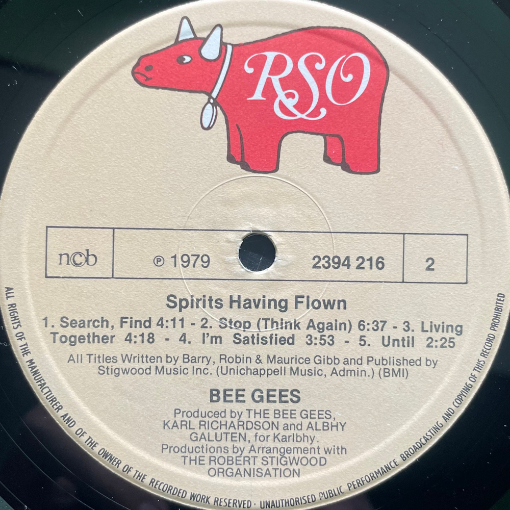 Bee Gees- Spirits Having Flown (Скандинавия 1979г.)