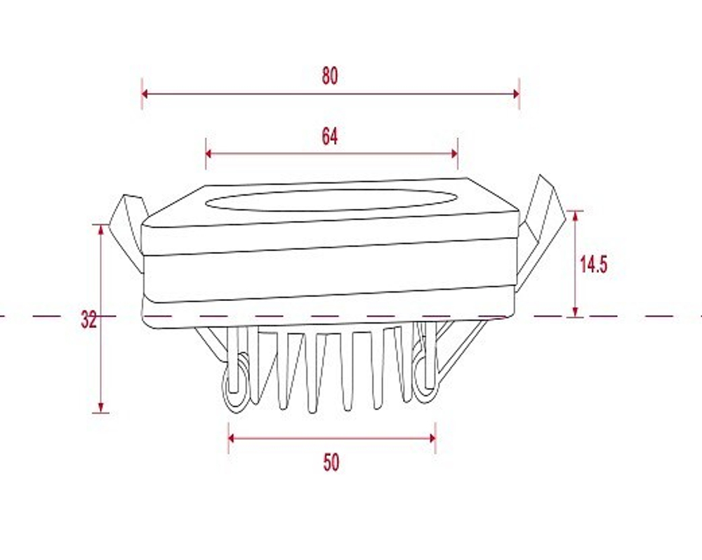 Встраиваемый светильник Maytoni Technical DL2001-L7B