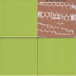 Плитка настенная Mini Tile Light Green glossy 99x99х7 мм