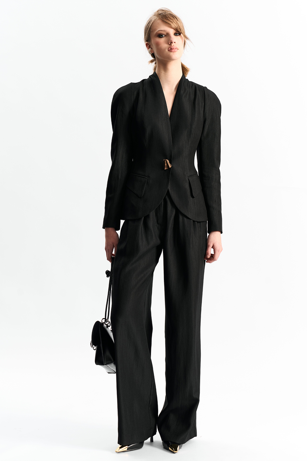 Брюки-палаццо 1276 черный