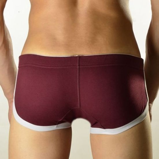 Мужские трусы хипсы бордовые DOOP Burgundy Relax Hip Boxer