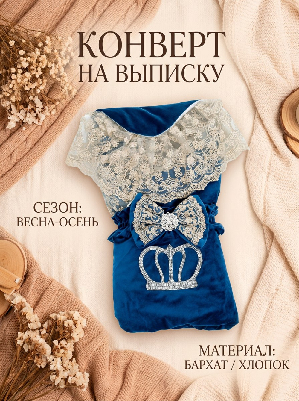 Конверт для новорожденного весна без костюма