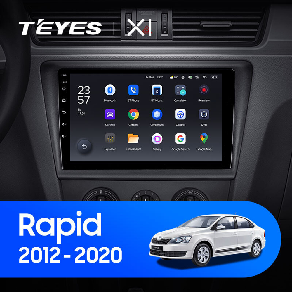 Teyes X1 9" для Skoda Rapid 2012-2020