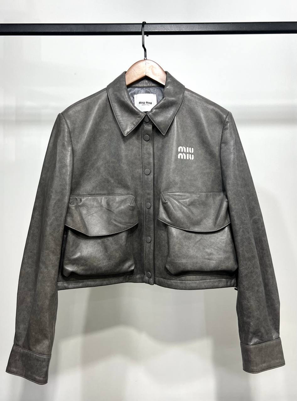 Куртка кожаная Miu Miu