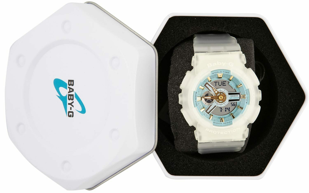 Японские наручные часы Casio Baby-G BA-110SC-7AER с хронографом