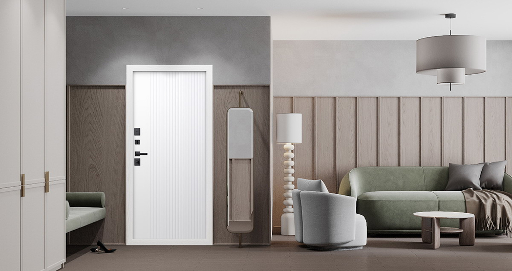 Стальная дверь "Winter" (терморазрыв 3к). Заказная модель.