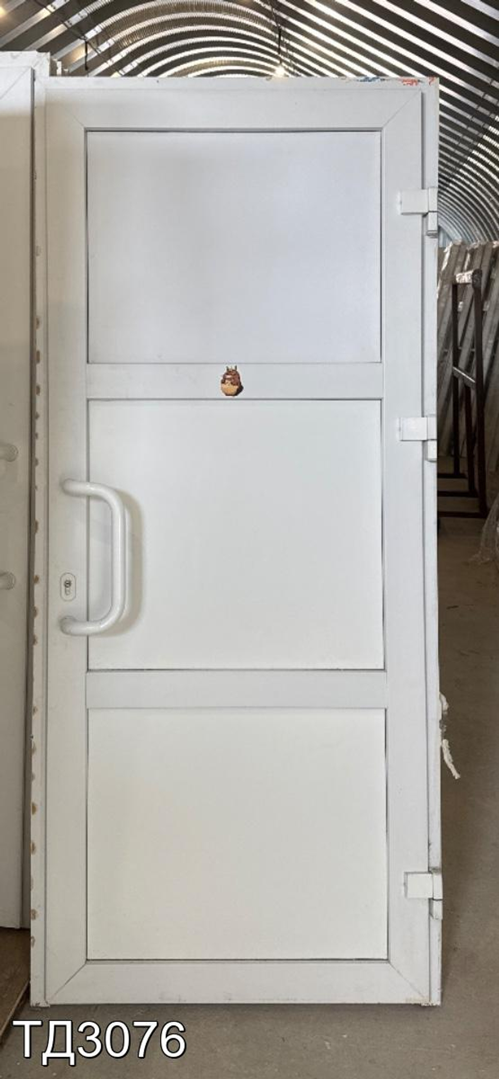 Дверь пластиковая входная Б/У 2040(в) x 900(ш)