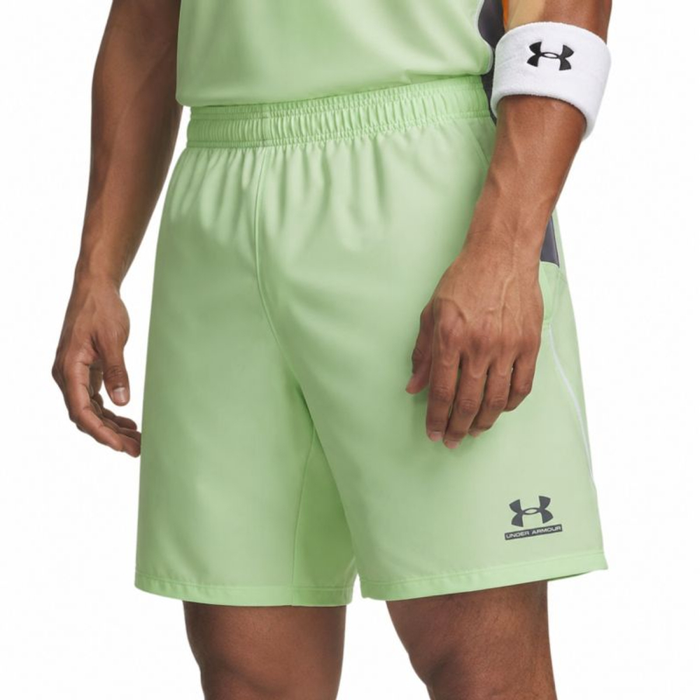 Мужские теннисные шорты Under Armour Tech Sport - lumos lime/castlerock
