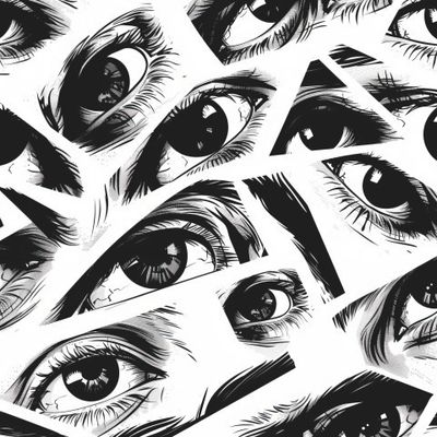 Женские глаза в стиле поп-арт