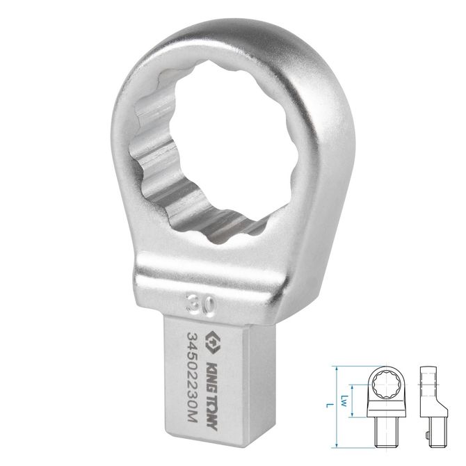 KING TONY (34502230M) Насадка накидная серии "FIT", 30 мм, 14х18 мм