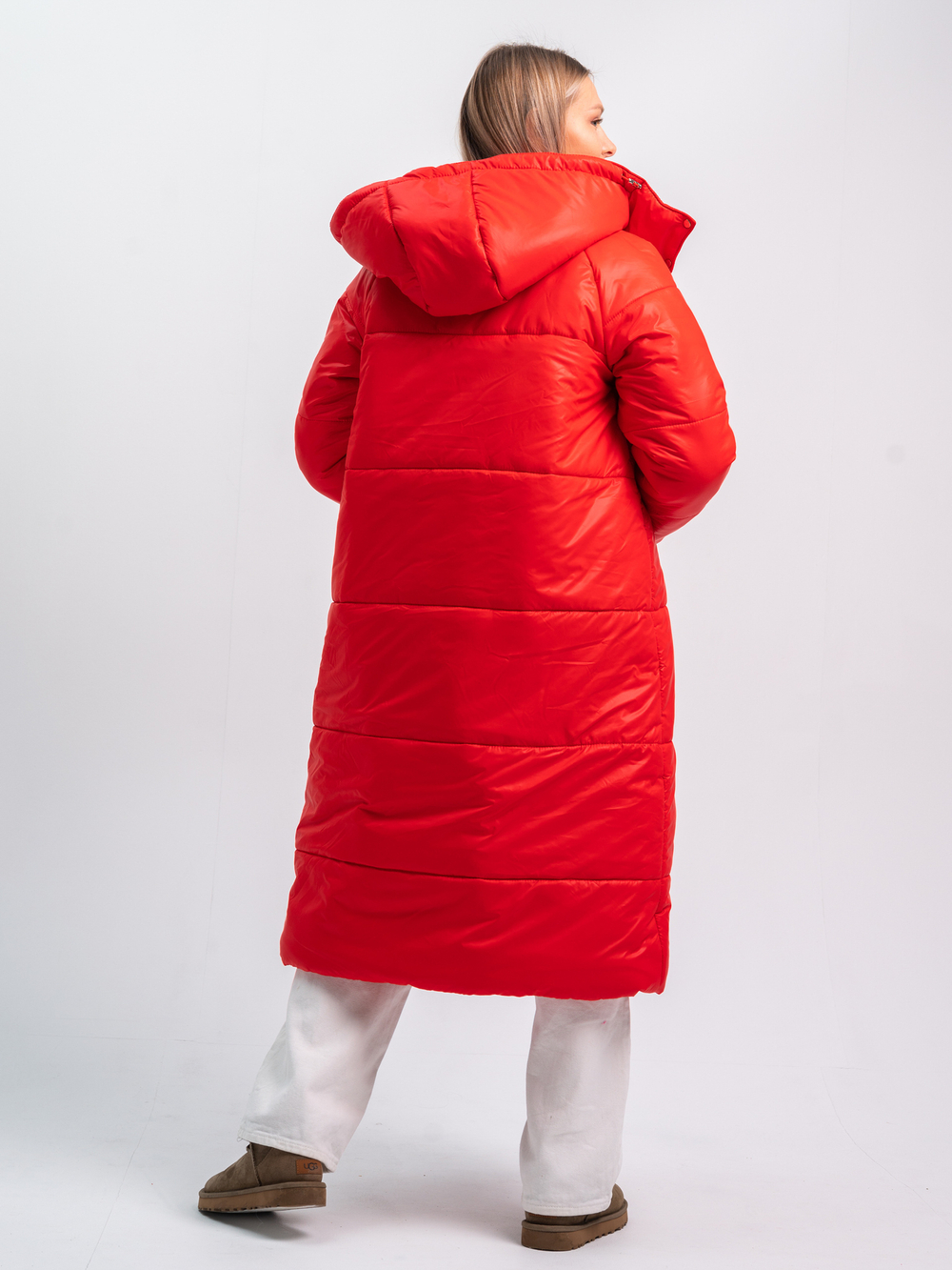 Пальто зимнее "Дейзи" женское красный