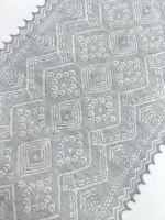 Оренбургский пуховый палантин с шелком АШ12040-03 серый