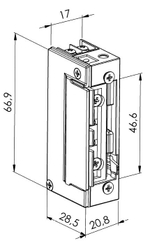 ST-SL551NO Защелка электромеханическая Smartec