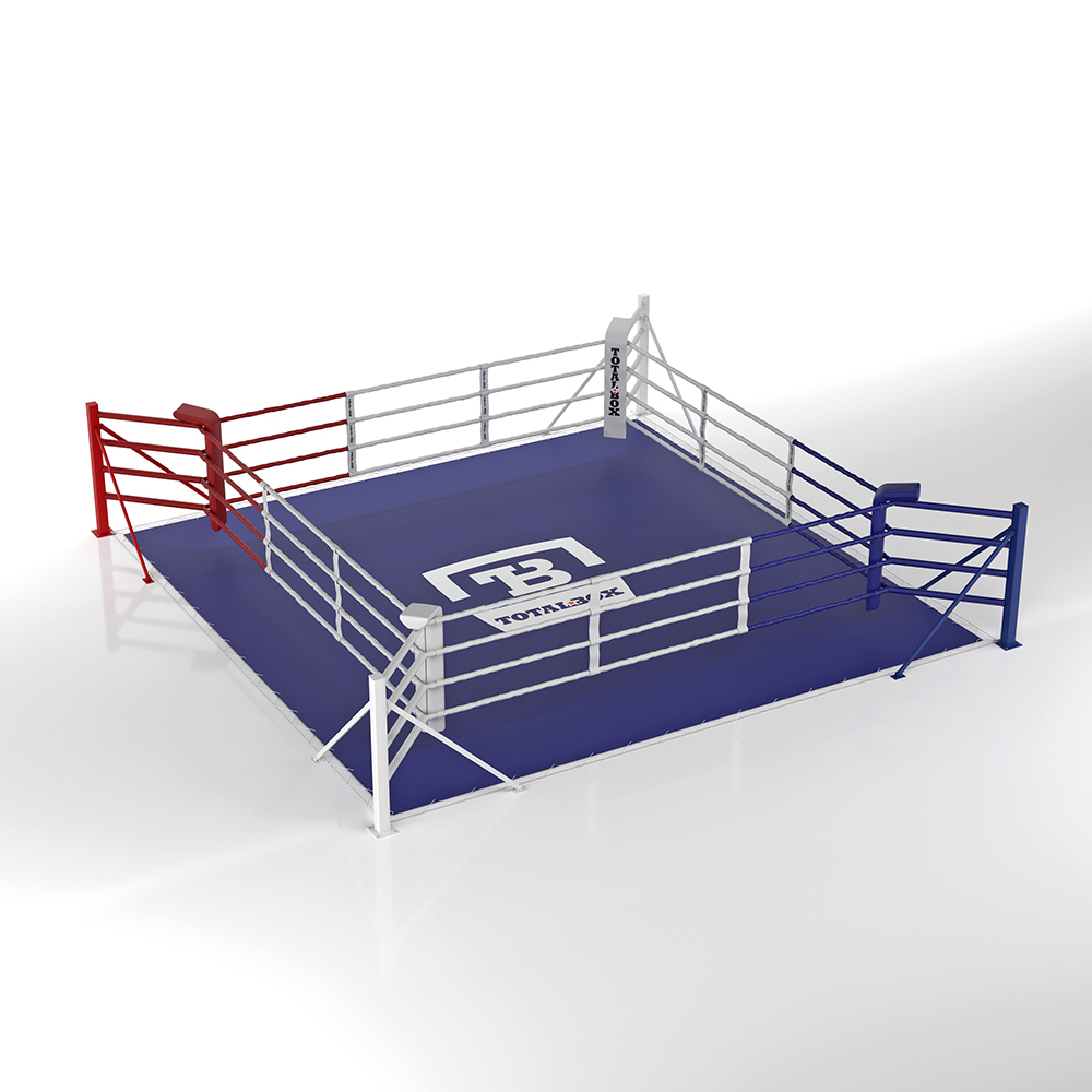Ринг боксерский напольный Totalbox на упорах 4х4м