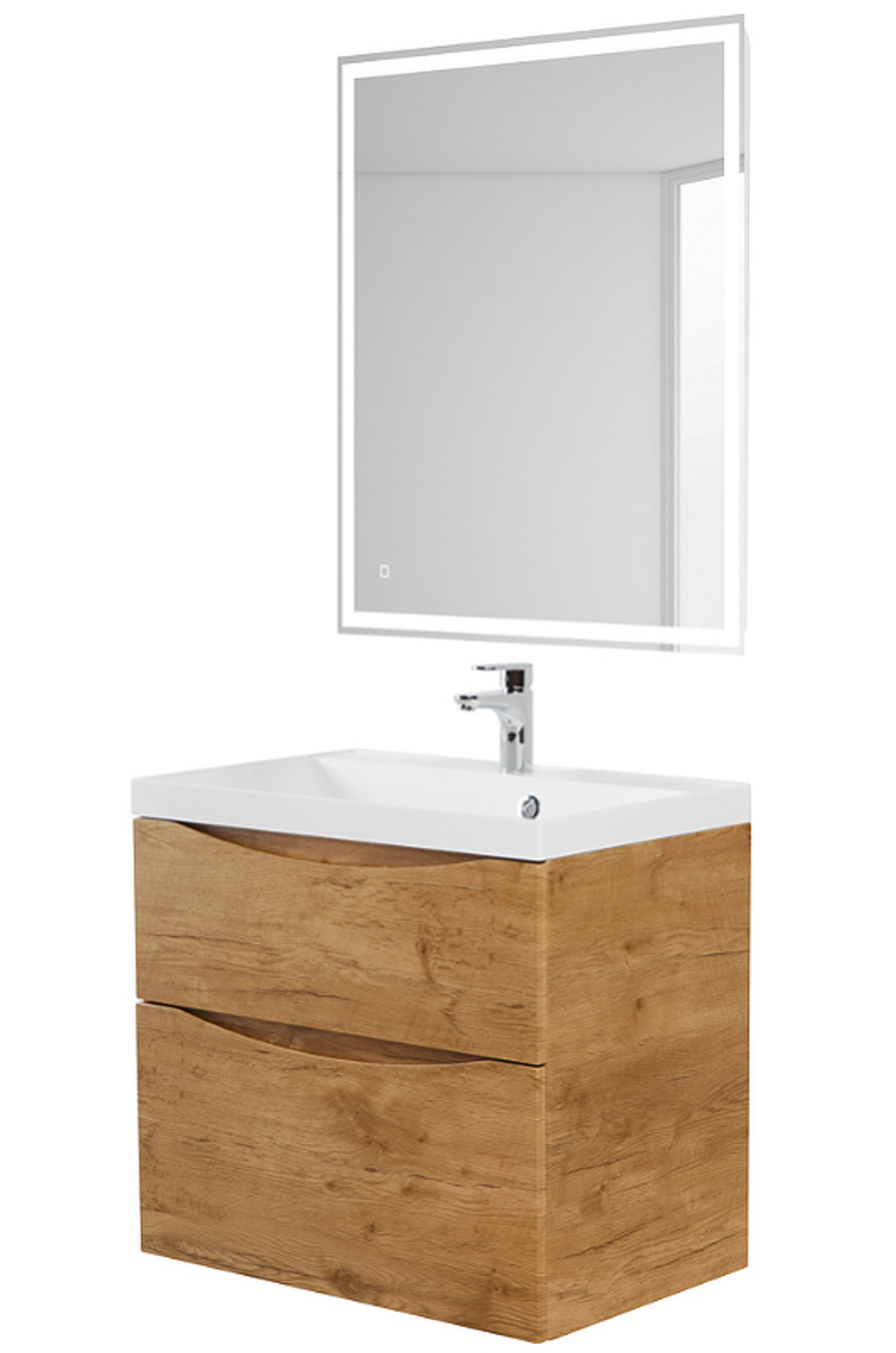 Тумба под раковину BelBagno Marino 70 MARINO-700-2C-SO-RN-P подвесная Rovere Nature