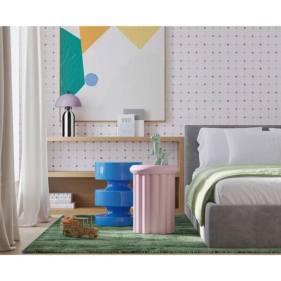 Столик приставной Vivlend, Ø34х46 см, сиреневый