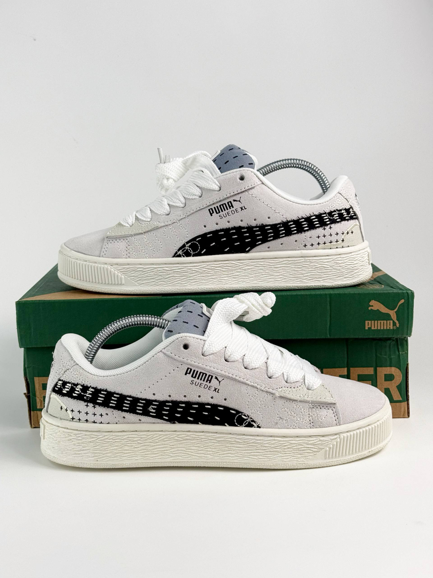 Кроссовки Puma Suede XL #B111 (бел.)